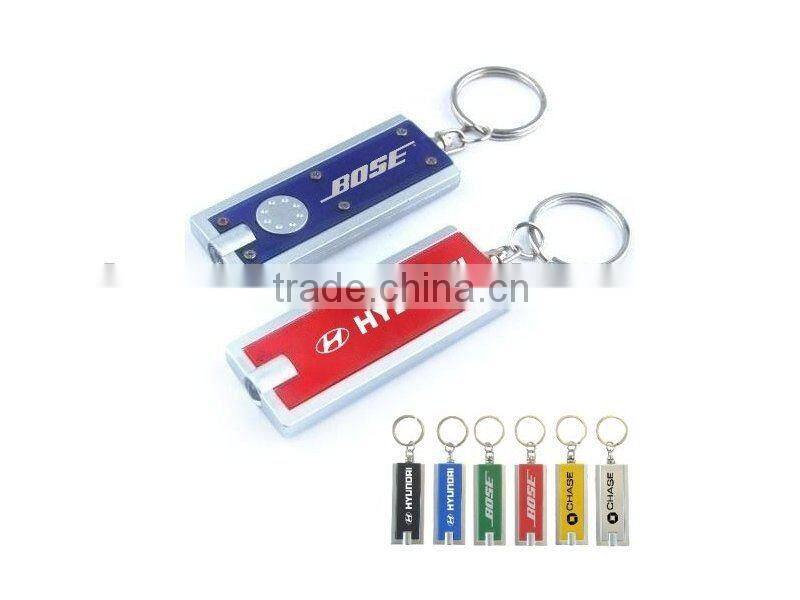 Hot sell factory direct supply promotional led light keychain