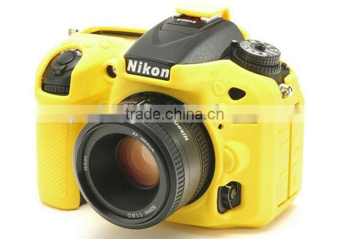 Custom design silicone rubber camera cover case for Nikon D7100 7200 with different colors