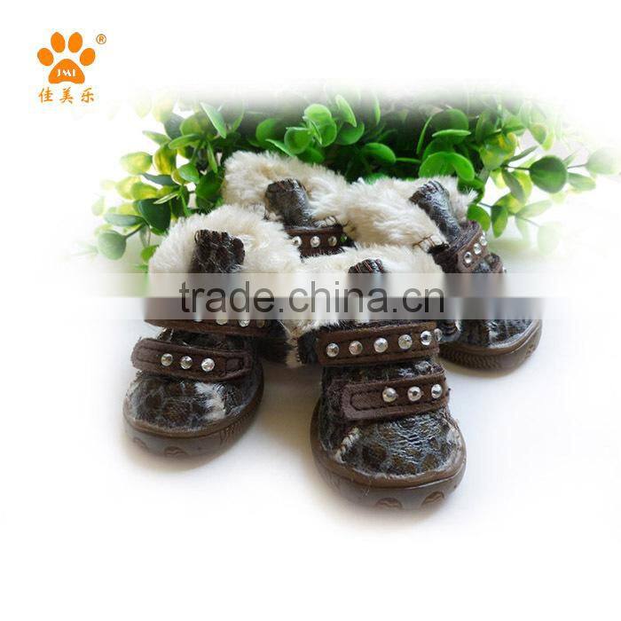 JML 2015 Pet Supply Warm Snow Shoes Rubber Dog Boots