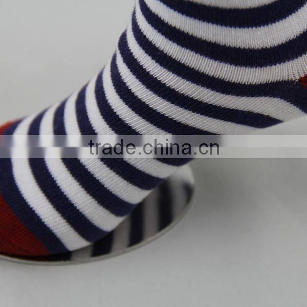 GSC-43 Hot sale sample style cotton striped design school children socks