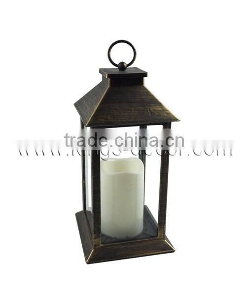 Vintage style led plastic candle lantern home garden light