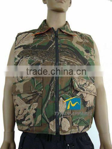 2014 New style camo vest waterproof camouflaged vests