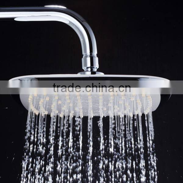 luxury double handle 8 inch rainfall shower head thermostatic bath shower faucet set