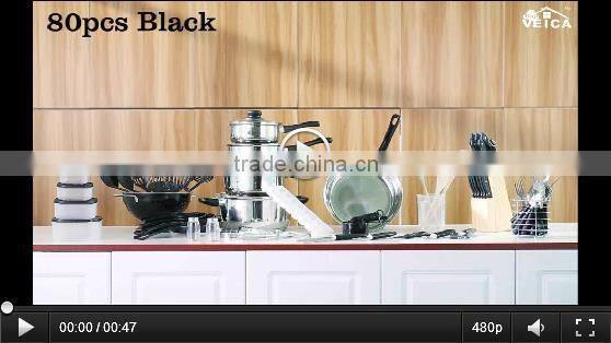 90pcs kitchen accessories cooking pots and pans ceramic cookware manufacturers