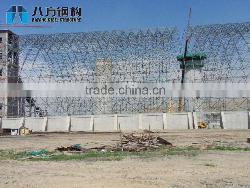 Space Frame Coal Storage Shed by Steel Roof Covering from China Supplier