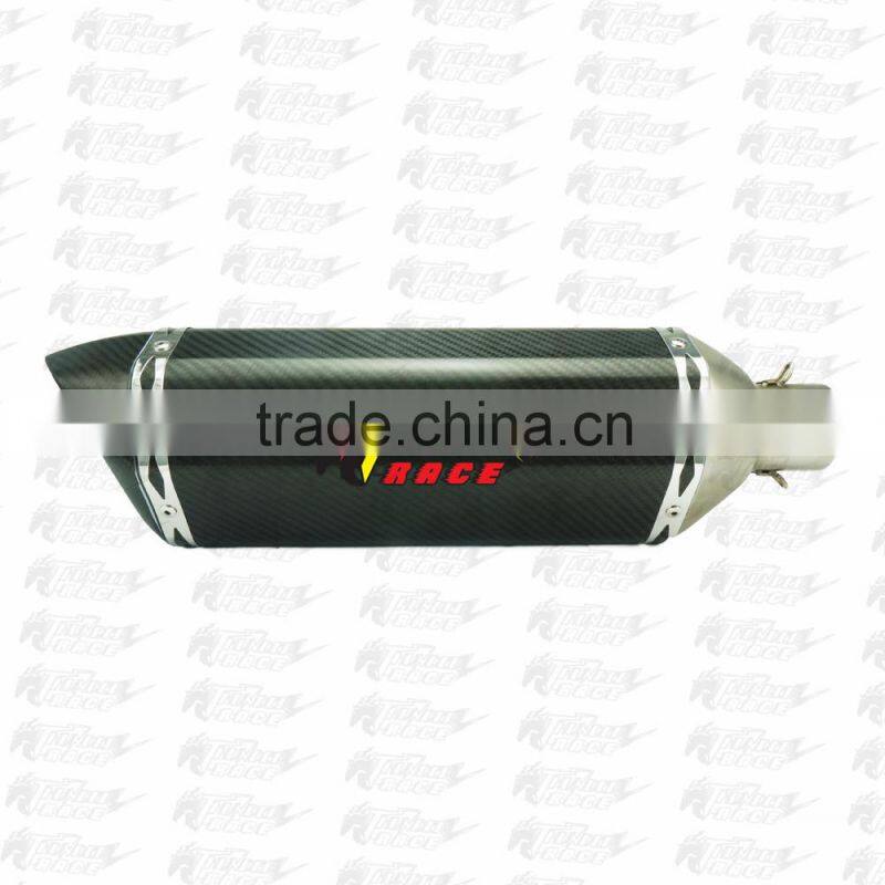 High Performance Carbon Fiber slip on muffler exhaust pipe