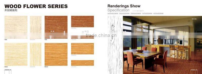 150x800mm 3D inkjet wooden look ceramic tile P5806