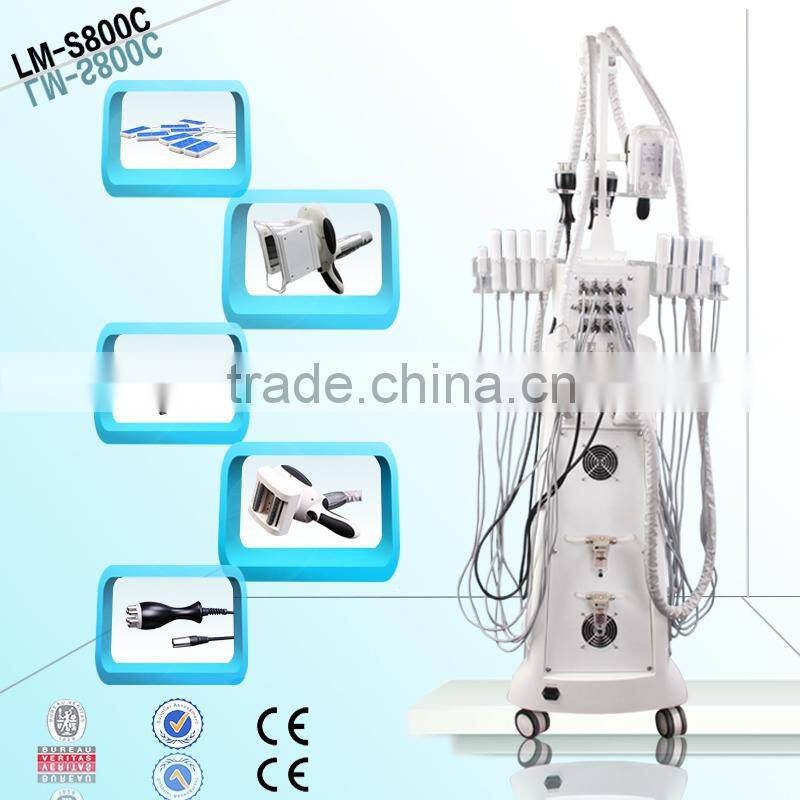 5 in 1 beauty equipment / Cryo, RF, Massage Roller, Lipo Laser and Ultrasonic Cavitation Multi-functional Beauty Equipment