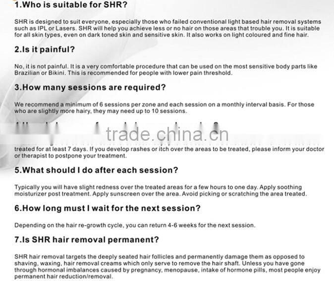 Vertical IPL SHR OPT Beauty Machine for Hair Removal Skin Rejuvenation