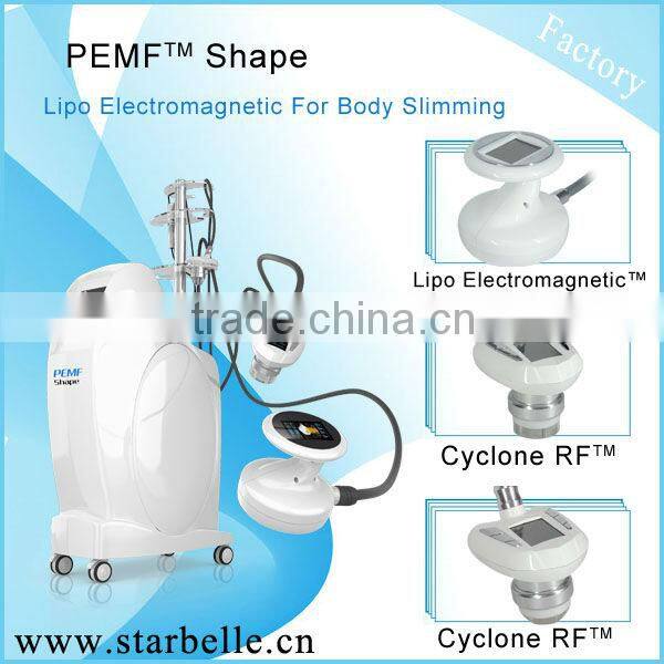 Vertical radio frequency skin care machine PEMF Shape