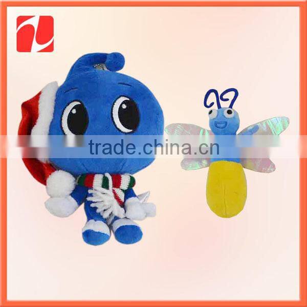 funny lovely custom high quality stuffed plush dragonfly toys