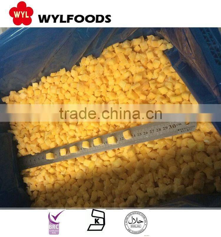 IQF china price for frozen yellow peach price