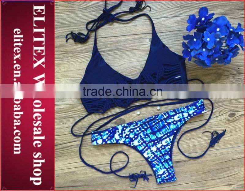 2017 Newest smoking sexy print swimsuit CK356