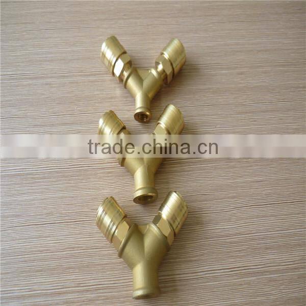 high quality brass material ,3/8"(6mm) hose barb german type plug
