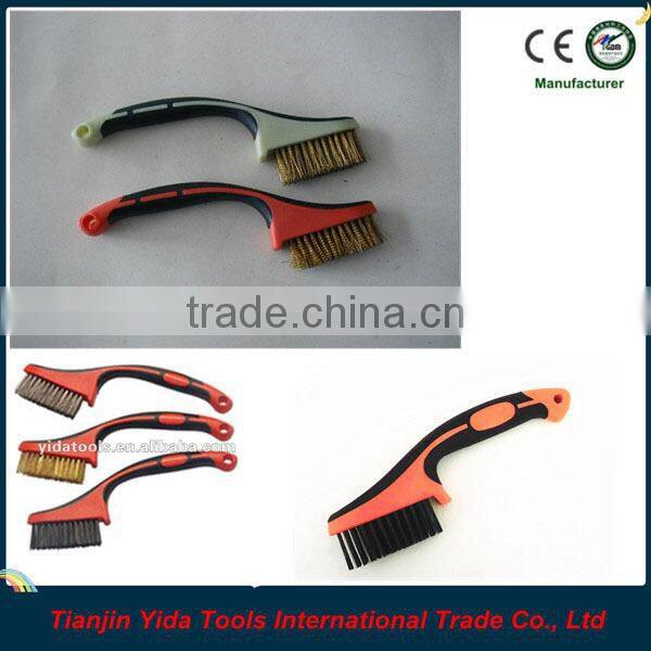 3PCS Two-colour Rubbery Handle Mini Brush