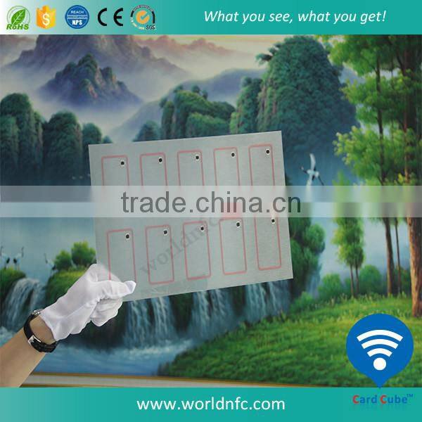 Raw material Transparent RFID Smart Card Inlay with layout 3*8