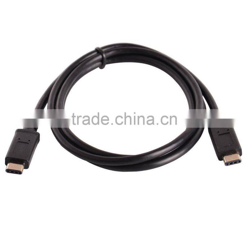 High speed 1M USB 3.1 Type C connector Male to Male Data Cable