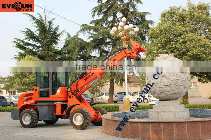CE Certificated ER1500 1.5 Ton Telescopic Loader with Telescopic Arm Made in China