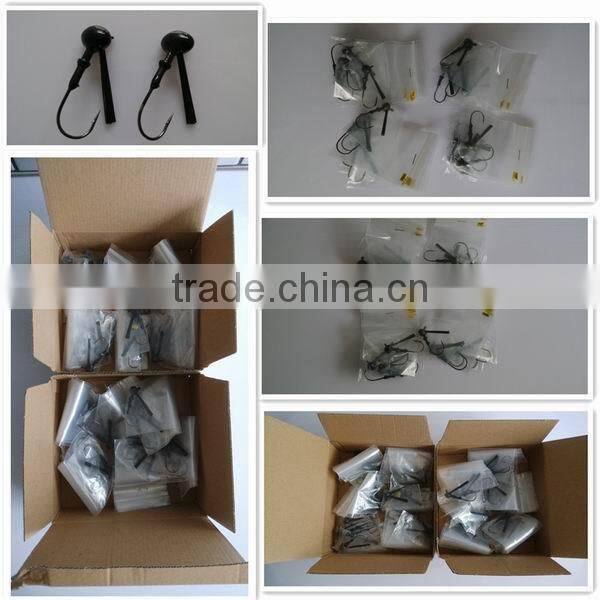 Red 3/8 OZ Tungsten Flipping Jig Head with 4/0 Hook