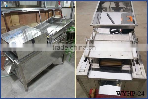 Factory price good performance hen egg peeling equipment