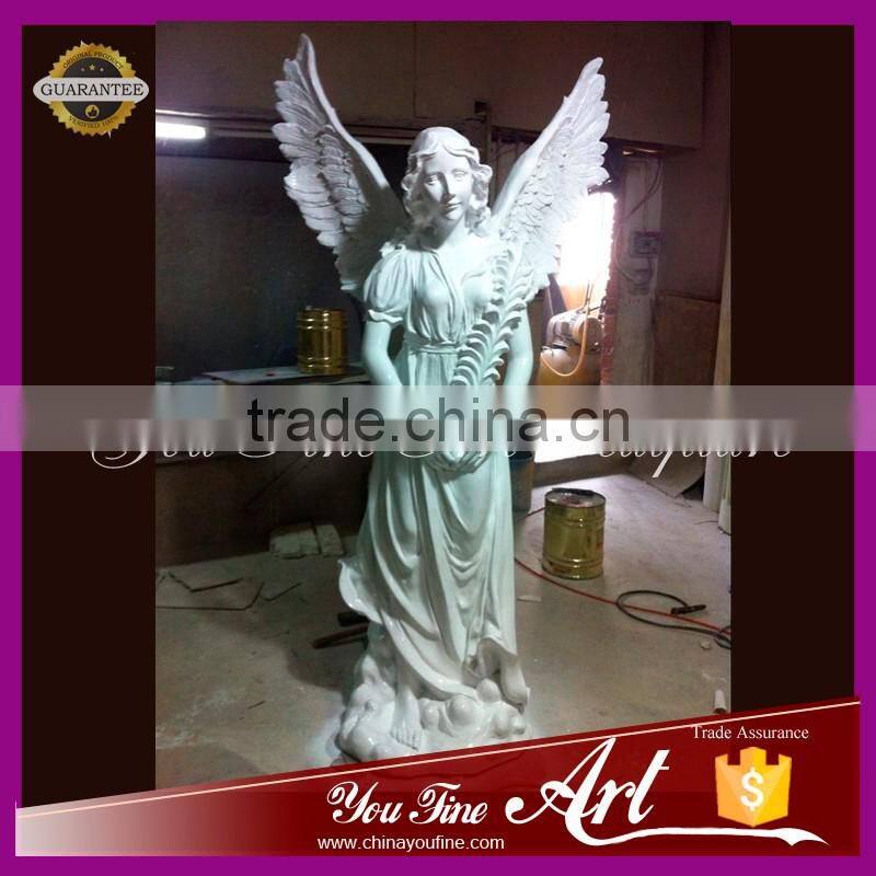 garden decor girl marble angel statue