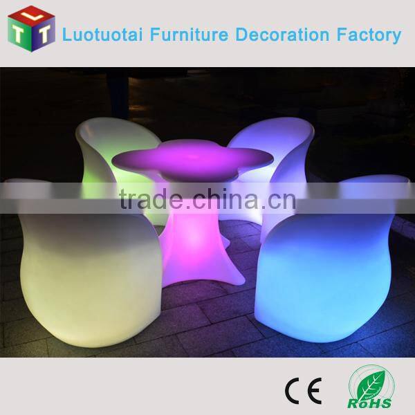 RGBW color change battery operated illuminated led bar table