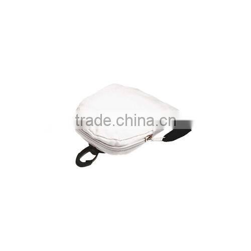 Promotional foldable zipper tote bag in pouch with belt clip