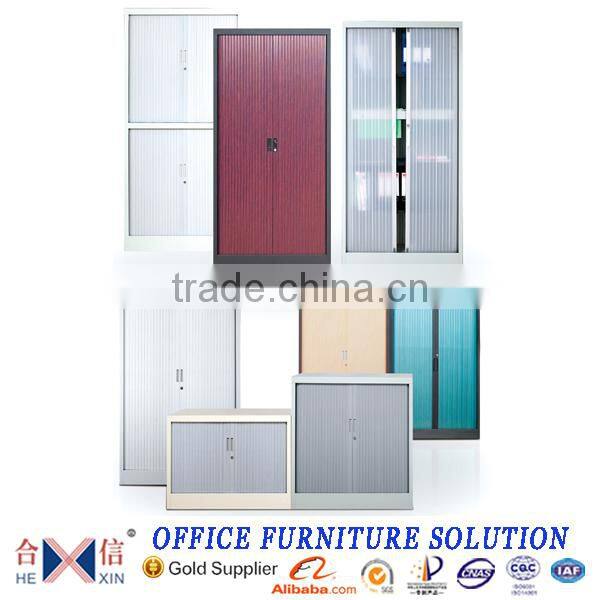 Metal tambour door cabinet