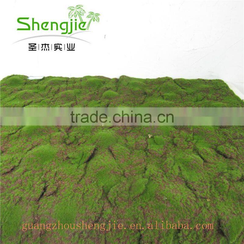 SJLJ013315 artificial moss / plastic moss floor tile for wall decoration