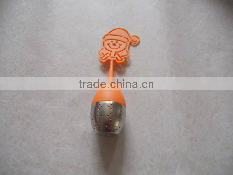 Santa Claus silicone tea infuser +S/S christmas gift