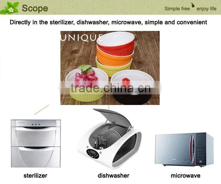 Stocked cheap colorful round shape sceramic noodle bowl