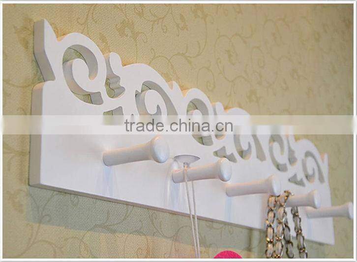 European white fashion wooden wall shelf