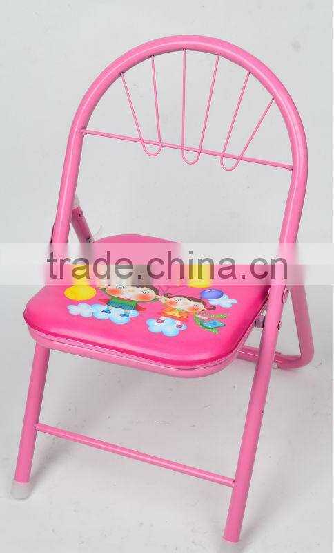 metal tube and plastic plate baby foldable chair