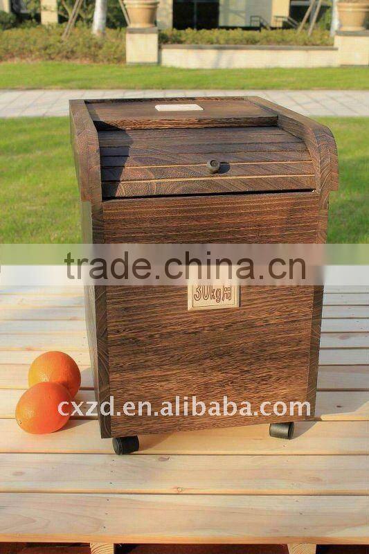 China best wood rice box for storage rice