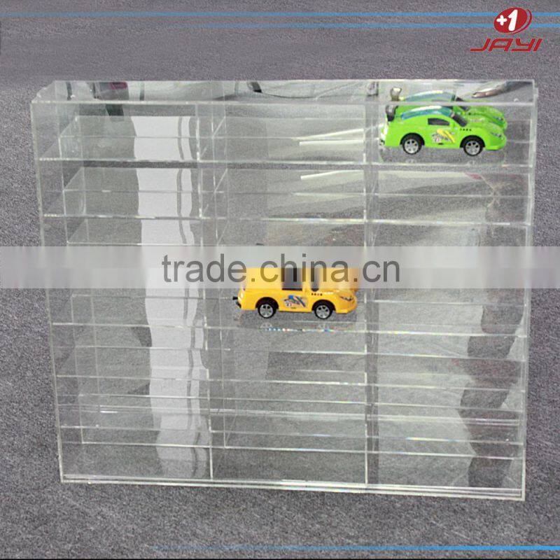 China wholesale wall mounted crystal clear acrylic lucite plastic 1:64 car model display case