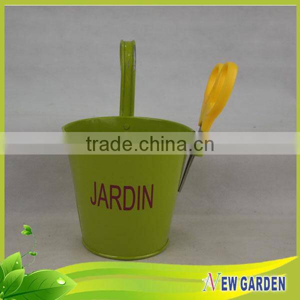 Flexible high quality decoration metal handbag shaped flower pot