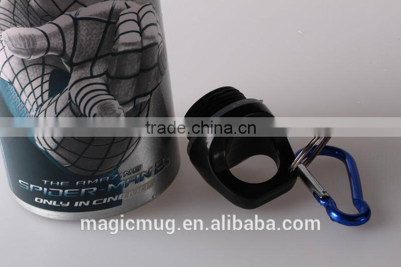 Aluminium Bottle with Carabiner Personal Design Aluminium Sport Bottle