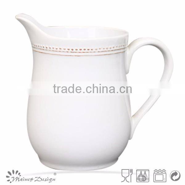 color glaze ceramic milk jug pitcher
