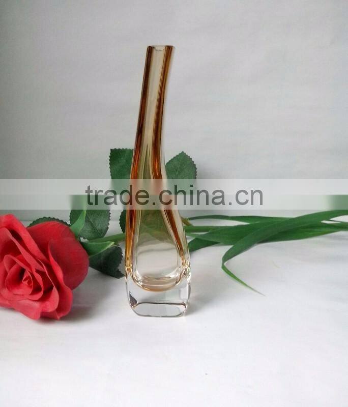 Clear Colorful Tall Crystal Flower Glass Vase