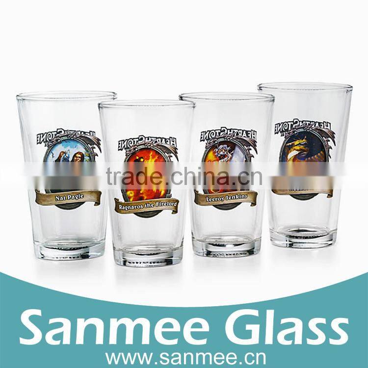 4PCS Adventurer Nouveau Gift Set Pint Drinking Glass With Round Bottom