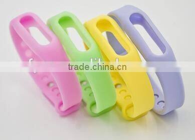 Colorful Replacement Wrist Strap for Xiaomi Mi Band Miband2 Bracelet,silicone bangle,silicone band