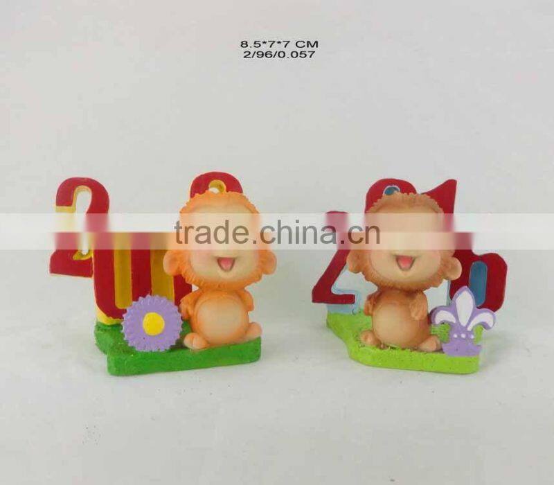 2016 new year decoration mresin onkey for sale