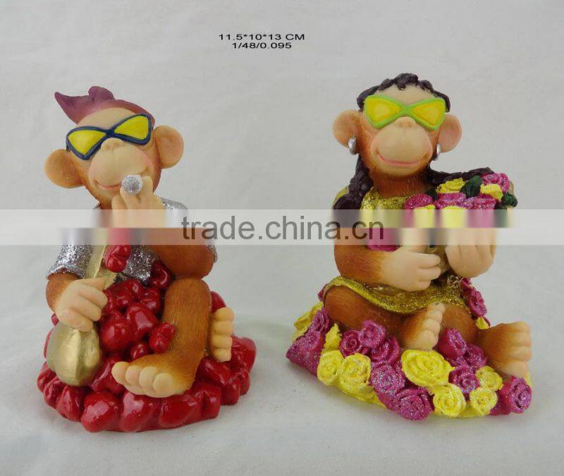 New design polyresin monkey for 2016 russia new year