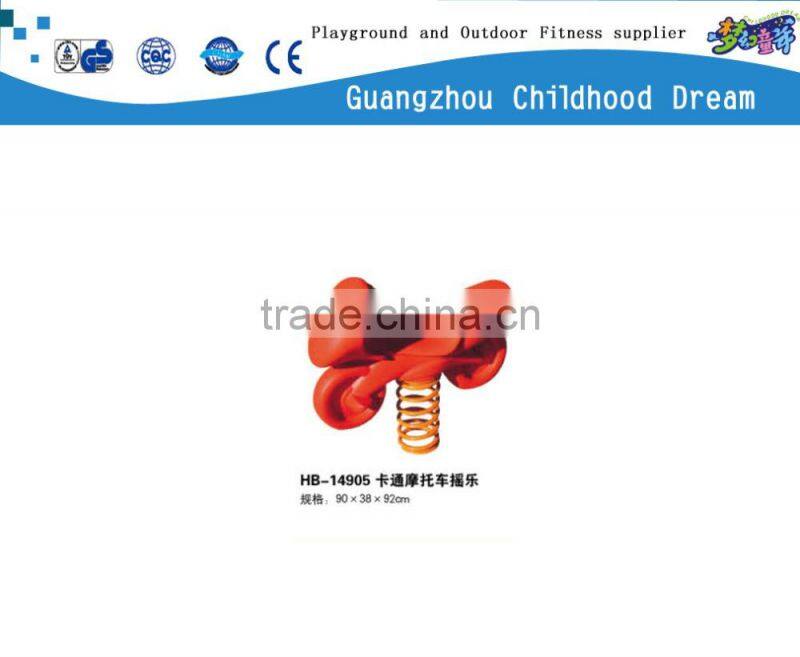 (HB-14905) Cheap playground motorcycles spring toy