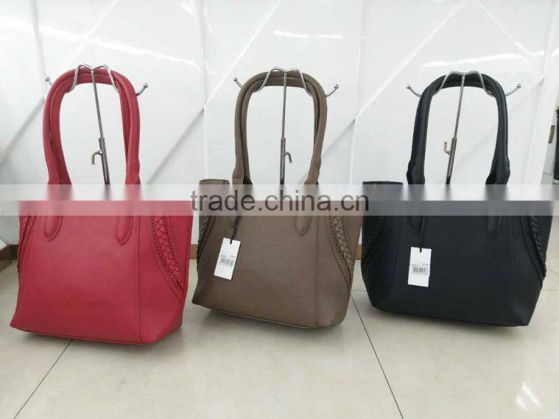 Custom vintage crazy ladies PU leather handbag tote bag wholesale have stock