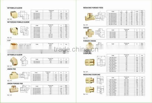 NPT THREAD FORGED BRASS HOSE FITTINGS FOR USA MARKET