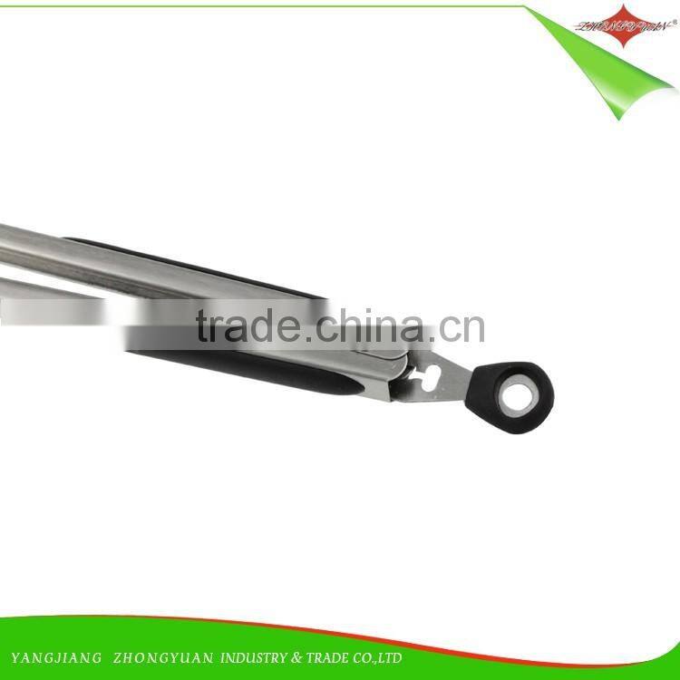 ZY-H1014 High Quality Kitchen Tongs Stainless Steel BBQ Tongs