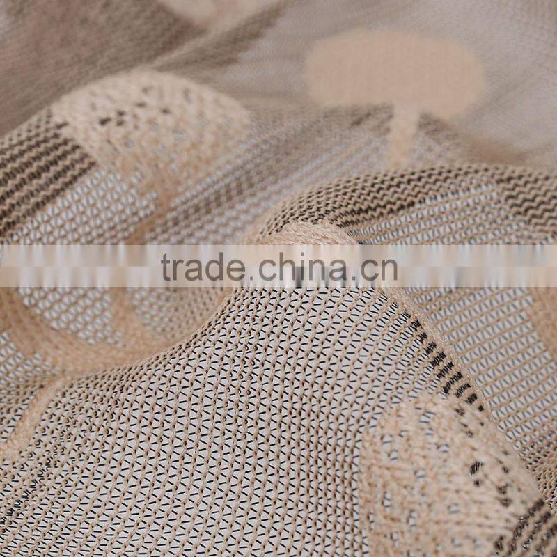 1 Pair Jacquard Flower Pattern Net Curtains for Window Elegant Curtains for Living Room the Sun-shading Curtain for Kitchen Deco
