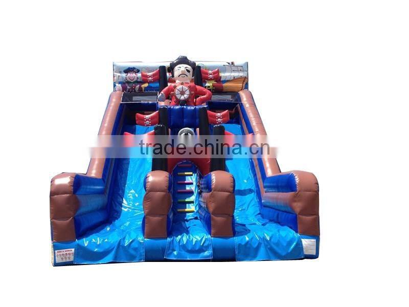 2016 New Popular inflatable Pirate Ship slide, Playland Equipment Inflatable Slide for Sale
