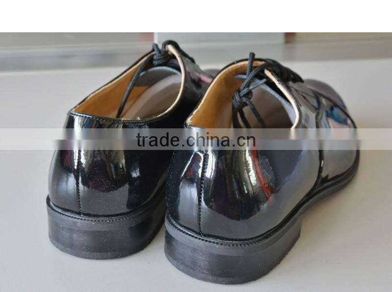 black business men genuine leather shoes